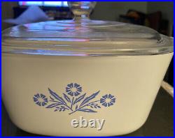Rare Vintage Corning Ware 1/34 Qt. P-1-1 3/4-B with lid. Excellent Condition
