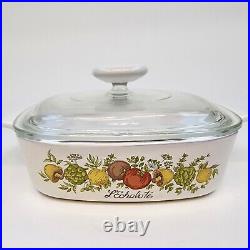 Rare Vintage Corning Ware 1180 MA STAMP L'Echalote A-1-B Spice Of Life 1 Quart