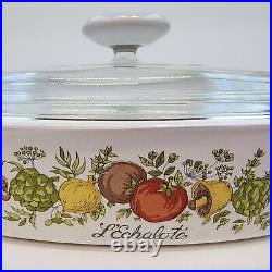 Rare Vintage Corning Ware 1180 MA STAMP L'Echalote A-1-B Spice Of Life 1 Quart