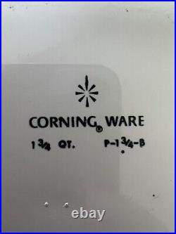 Rare Vintage Corning Ware Blue Cornflower-1/3/4 Qt. P-1-1 3/4-B with lid