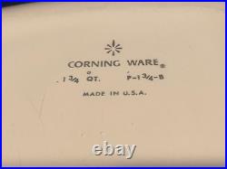 Rare Vintage Corning Ware Blue Cornflower-1/3/4 Qt. P-1-1 3/4-B with lid P-7-C