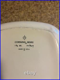 Rare Vintage Corning Ware Blue Cornflower Casserole 1 3/4 QT P-1 3/4-B WithL