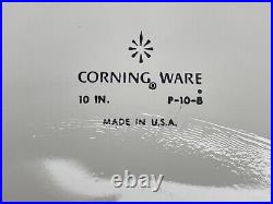 Rare Vintage Corning Ware Casserole Dish Blue Cornflower P-10-B 10 Flaw on Lid