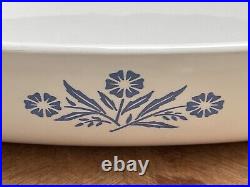 Rare Vintage Corning Ware Casserole Dish Blue Cornflower P-10-B 10 Flaw on Lid