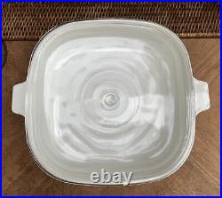 Rare Vintage Corning Ware Casserole Dish Blue Cornflower P-10-B 10 Flaw on Lid