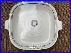 Rare Vintage Corning Ware Casserole Dish Blue Cornflower P-10-B 10 Flaw on Lid