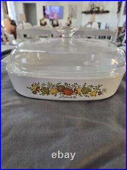 Rare Vintage Corning Ware L'Echalote A -10-B 2.5 Casarole Dish With Pyrex Lid