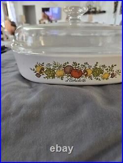 Rare Vintage Corning Ware L'Echalote A -10-B 2.5 Casarole Dish With Pyrex Lid