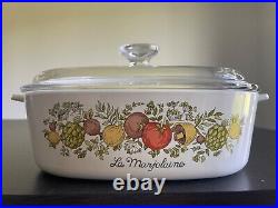 Rare Vintage Corning Ware Pyrex Spice of Life La Marjolaine A-2-B 2 QT See stamp
