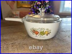 Rare Vintage Corning Ware Spice Of Life 2.5 Cup With Lid