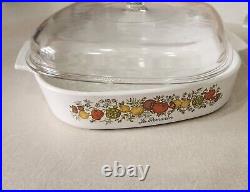 Rare Vintage Corning Ware Spice Of Life L'Marjolaine Casserole Dish With Lid