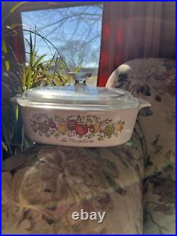 Rare Vintage Corning Ware Spice Of Life L'Marjolaine Casserole Dish With Lid