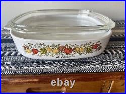 Rare Vintage Corning Ware Spice of Life A-10 Le Romarin Large Casserole with Lid