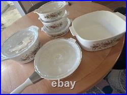 Rare Vintage Corning Ware Spice of Life Collectors 6 Piece Set with Rare Skillet