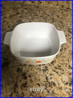 Rare Vintage Corning Ware Wildflower 1 1/2 Quart Casserole with lid A-1 1/2-B with#3