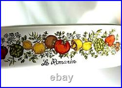Rare Vintage La Romarin Corning Ware/Spice of Life/Casserole Dish/Pyrex Lid
