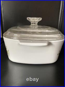 Rare Vintage Le Persil La Sauge A-1 1/2 -B 1 1/2 Qt Corning Ware Casserole withLid