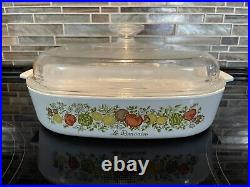 Rare Vintage Pyrex CORNING WARE Le Romarin A 10 B with Lid A 12 C