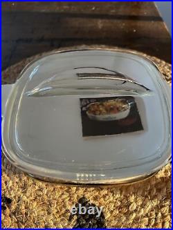 Rare Vtg Corning Ware 1 Quart Blue Cornflower Casserole Dish c-29 with lid