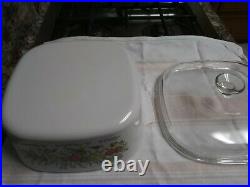 Rare vintage CorningWare Spice of Life 5 liter Casserole A-1-B Embossed with lid