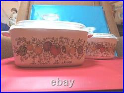 Ser Of Two Practically Priced Vintage Corning Ware 1 1/2 qt. Casseroles, RARE