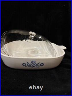 Set Of Vintage Corning Ware Blue Cornflower Dishes