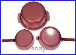 Set of 13 Vision WARE Visions Corning PYREX Cranberry Glass Cookware with Lids