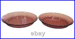 Set of 13 Vision WARE Visions Corning PYREX Cranberry Glass Cookware with Lids