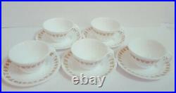 Set of 90 Pcs CORELLE by CORNING BUTTERFLY Gold Cups Plates Serving Bowls EXC