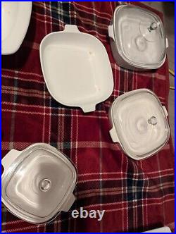 Unique Beautiful Set Of corning ware blue cornflower set with lids