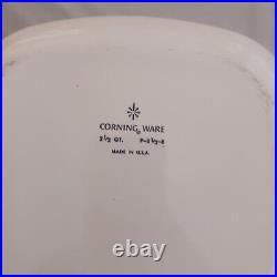 VINTAGE CORNING WARE 2 1/2 quart Casserole Dish WITH LID & Warmer Stand