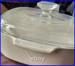 VINTAGE CORNING WARE 2 QT WILDFLOWER ORANGE POPPY CASSEROLE WithLID A-2-B