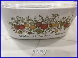 VINTAGE CORNING WARE 5 QUARTS CASSEROLE FOR RANGE AND MICROWAVE US CIRCA 1970s