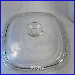 VINTAGE CORNING WARE A-3-B 3 QUART CASSEROLE DISH With PYREX A9C LID-SPICE OF LIFE