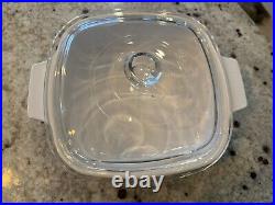 VINTAGE CORNING WARE BLUE CORNFLOWER 1 QT CASSEROLE DISH A-1-B 1970s PYREX RARE