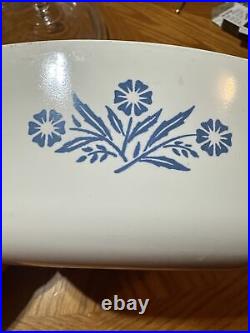 VINTAGE CORNING WARE BLUE CORNFLOWER CASSEROLE P- 1 1/2-B 1 1/2 Qt. USA WITH LID