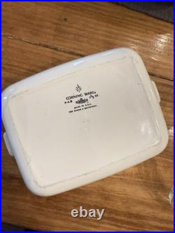 VINTAGE CORNING WARE BLUE CORNFLOWER, P-4-B 1 1/2 QT. RARE STAMP EARLY DAYS WithLID VINTAGE CORNING WARE BLUE CORNFLOWER, P-4-B 1 1/2 QT. RARE STAMP EARLY DAYS WithLID