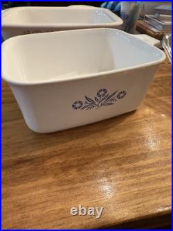 VINTAGE CORNING WARE BLUE CORNFLOWER, P-4-B 1 1/2 QT. RARE STAMP EARLY DAYS WithLID VINTAGE CORNING WARE BLUE CORNFLOWER, P-4-B 1 1/2 QT. RARE STAMP EARLY DAYS WithLID