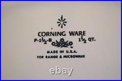 VINTAGE CORNING WARE CORNFLOWER COVERED DISHES 1960's