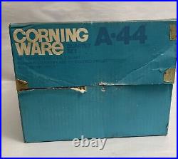 VINTAGE CORNING WARE SET #A-44-8 Quartet Set (8 PC) NEW In Original Box