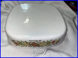 VINTAGE CORNING WARE SPICE OF LIFE CASSEROLE DISH Le ROMARIN A-10 LARGE SZ