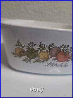 VINTAGE CORNING WARE SPICE OF LIFE L'ECHALOTE 1970 E A-1.5-B L 1.5 casserole