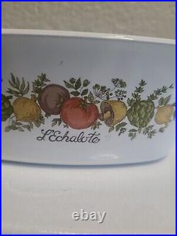 VINTAGE CORNING WARE SPICE OF LIFE L'ECHALOTE 1970 E A-1.5-B L 1.5 casserole