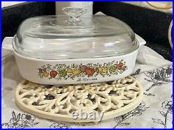 VINTAGE CORNING WARE SPICE OF LIFE Le ROMARIN A-10-B CASSEROLE DISH NUMBERED