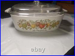 VINTAGE CORNING WARE SPICE OF LIFE Le ROMARIN A-10-B CASSEROLE DISH NUMBERED