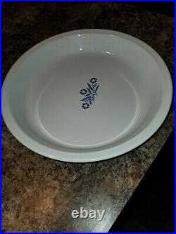 VINTAGE Corning Ware Blue Corn Flower P-309 Pie Plate 9 INCHES MADE IN USA