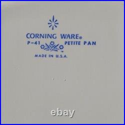 VINTAGE Corning Ware Blue Cornflower P-43-BP-41-BP-82P-1 1/2P-1 1/34 EUC