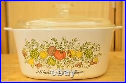 VINTAGE Corning Ware + Lid 1.5 Qt. Spice Of Life Design GREAT CONDITION