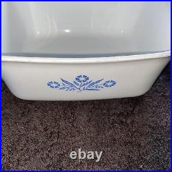 VINTAGE CorningWare Blue Cornflower Casserole 1 1/2 QT P-1 1/2-B RARE