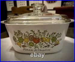 VINTAGE RARE 3qt CORNING WARE SPICE OF LIFE L'Echalote La Marjolaine